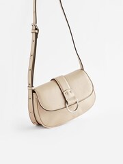 Bone Cream Eyelet Strap Saddle Bag - Image 4 of 10