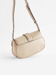 Bone Cream Eyelet Strap Saddle Bag - Image 5 of 10