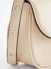 Bone Cream Eyelet Strap Saddle Bag - Image 7 of 10