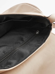 Bone Cream Eyelet Strap Saddle Bag - Image 9 of 10