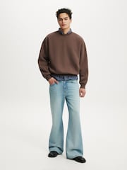 Braun - Cotton On Pullover-Sweatshirt in Relaxed Fit mit Rundhalsausschnitt - Bild 4 von 4