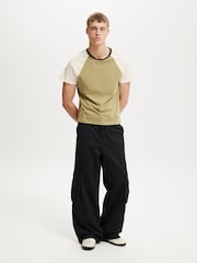 Cotton On Black Super Baggy Cargo Trousers - Image 3 of 5