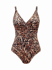 Seaspray Tanzania Foil Mock Wrap Tummy Control Swimsuit - Imagen 7 de 7