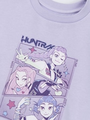 Vanilla Underground Purple KPop Demon Hunters Huntrix Sweatshirt and Joggers Set - Image 4 of 6