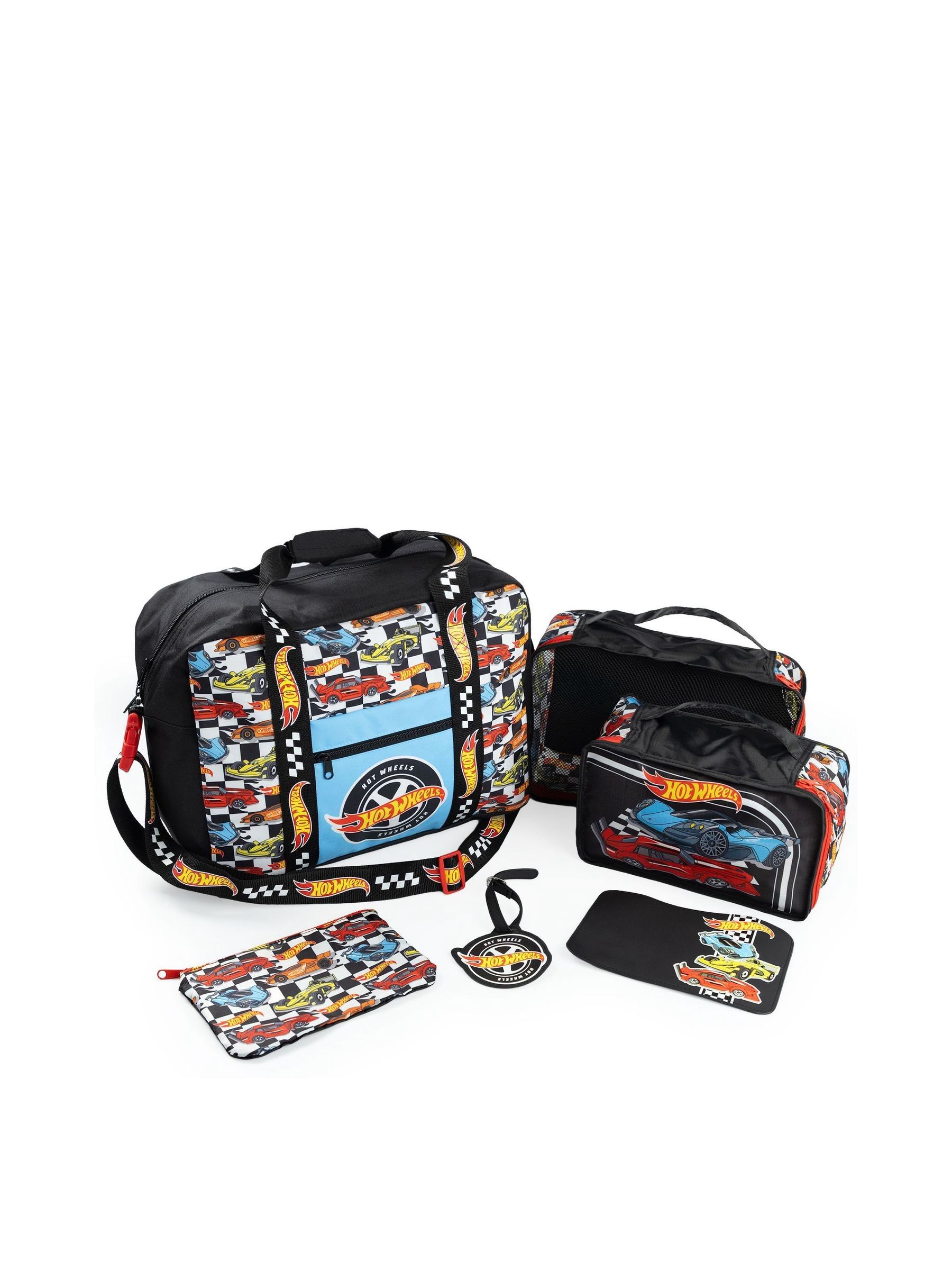 Hot Wheels 6 Piece Luggage Set | Boys Multicoloured | Official Merch - Image 2