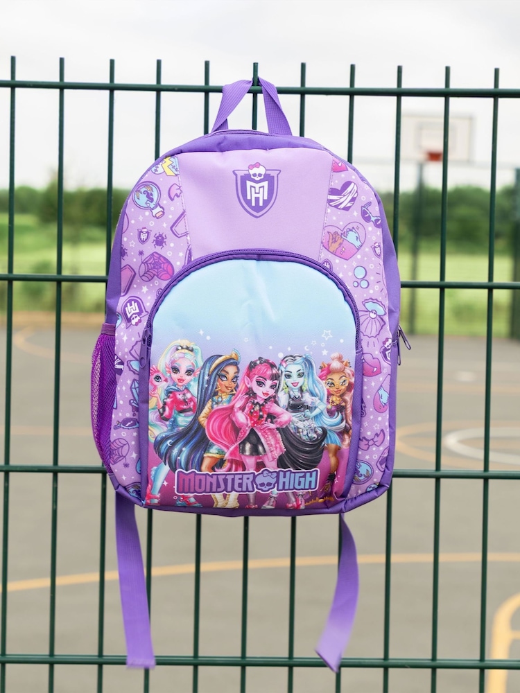 Vanilla Underground Purple Monster High Character Backpack - Image 1 of 6 Vanilla Underground Purple Monster High Character Backpack - Image 1 of 6