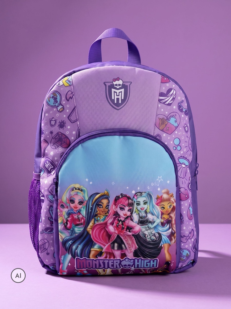 Vanilla Underground Purple Monster High Character Backpack - Image 2 of 6 Vanilla Underground Purple Monster High Character Backpack - Image 2 of 6