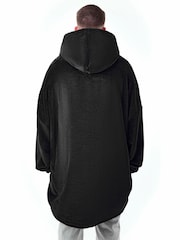 Vanilla Underground Black Star Trek Logo Blanket Hoodie - Image 2 of 6