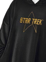 Vanilla Underground Black Star Trek Logo Blanket Hoodie - Image 3 of 6