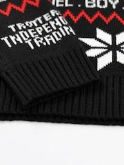 Vanilla Underground Black Only Fools And Horses Snowflake Christmas Jumper - Image 4 of 6