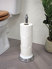 Showerdrape White Opera Freestanding Spare Toilet Roll Paper Holder - Image 2 of 4