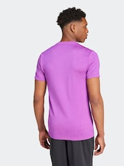 adidas Purple Gym+ Training Seamless T-Shirt - Image 6 of 6