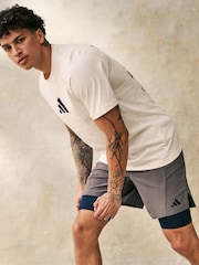 adidas Blue TECHFIT Compression Training Short Tights - Image 5 of 5