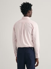 GANT Pink Regular Fit Classic Oxford Logo 100% Cotton Shirt - Image 2 of 5