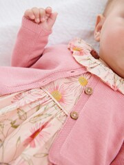 Pink Baby Prom Dress And Cardigan Set (0mths-2yrs) - Image 2 of 5