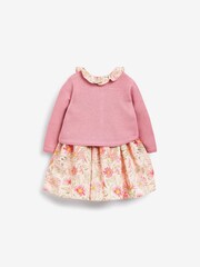 Pink Baby Prom Dress And Cardigan Set (0mths-2yrs) - Image 4 of 5