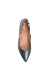Jones Bootmaker Sunstone Leather Court Shoes - Image 5 of 6