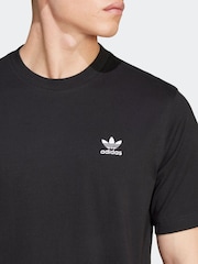 adidas originals Black Originals Trefoil Essentials 100% Cotton T-Shirt - Image 3 of 14