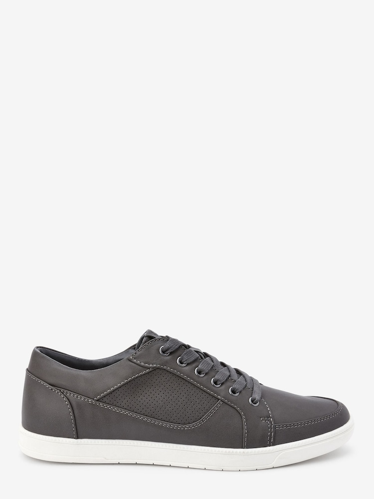 Grey Regular Fit Smart Casual Trainers - Image 1 of 5