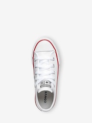 Converse White Chuck Taylor Junior Trainers - Image 3 of 4
