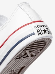 Converse White Chuck Taylor Junior Trainers - Image 4 of 4