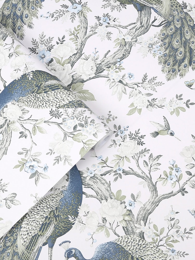 Laura Ashley Midnight Belvedere 10M Wallpaper - Image 1 of 4