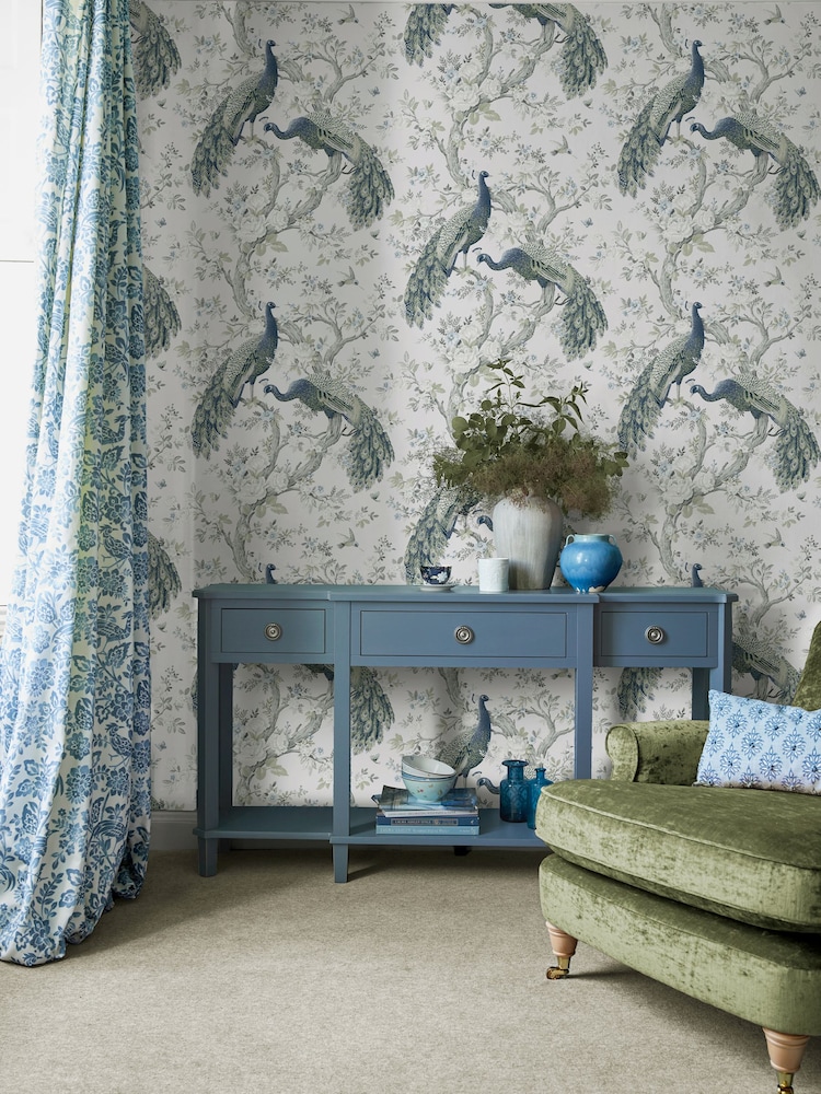 Laura Ashley Midnight Belvedere 10M Wallpaper - Image 2 of 4