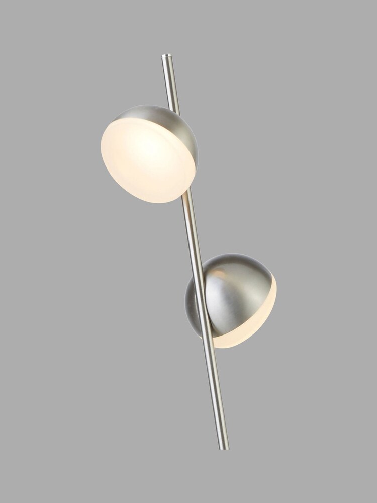 Searchlight Satin Silver Tully 2 Light LED Floor Light - Image 3 of 3