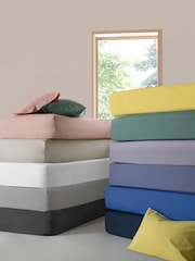 Pink Easy Care Polycotton Fitted Sheet - Image 5 of 5