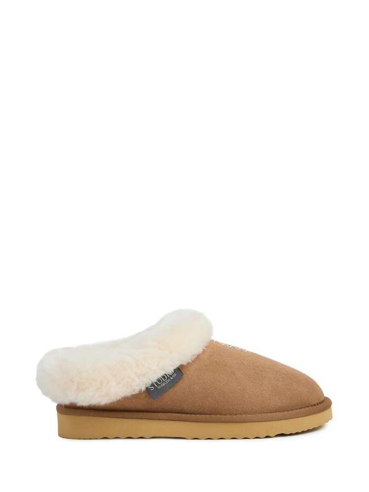 Celtic & Co. Studio Embroidered Mule Slippers - 6суретінің 1 суреті