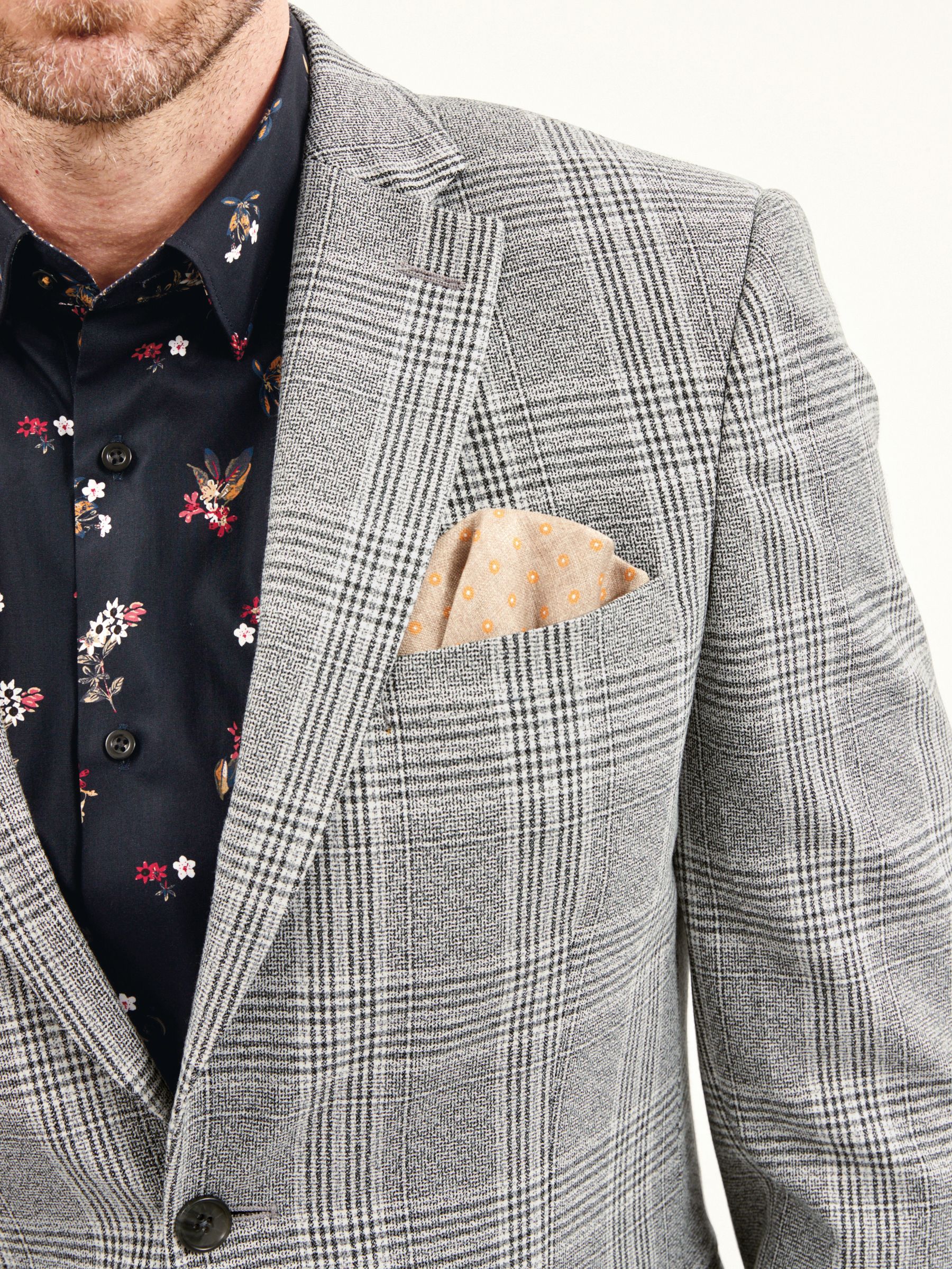 Buy Grey Slim Check Suit Jacket from Next Luxembourg Buy Grey Slim Check Suit Jacket from Next Luxembourg