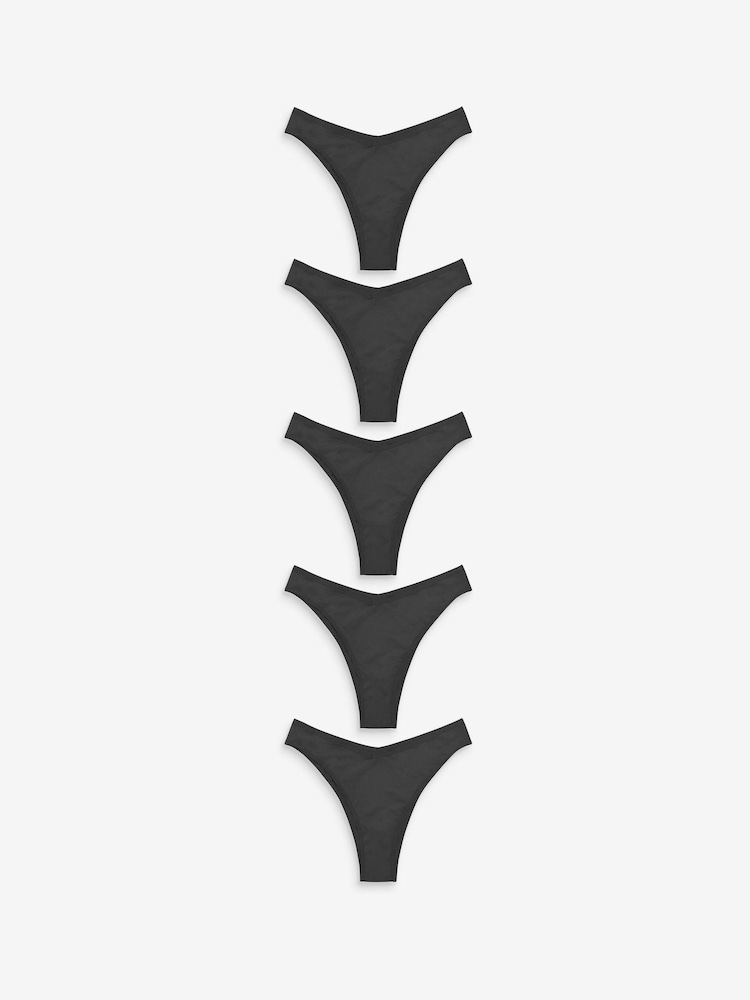 Schwarz - Mikrofaserslips, 5er-Pack - Bild 1 von 5 Schwarz - Mikrofaserslips, 5er-Pack - Bild 1 von 5