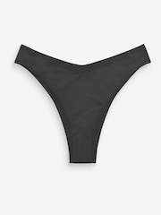 Black Extra High Leg Microfibre Knickers 5 Pack - Image 5 of 5