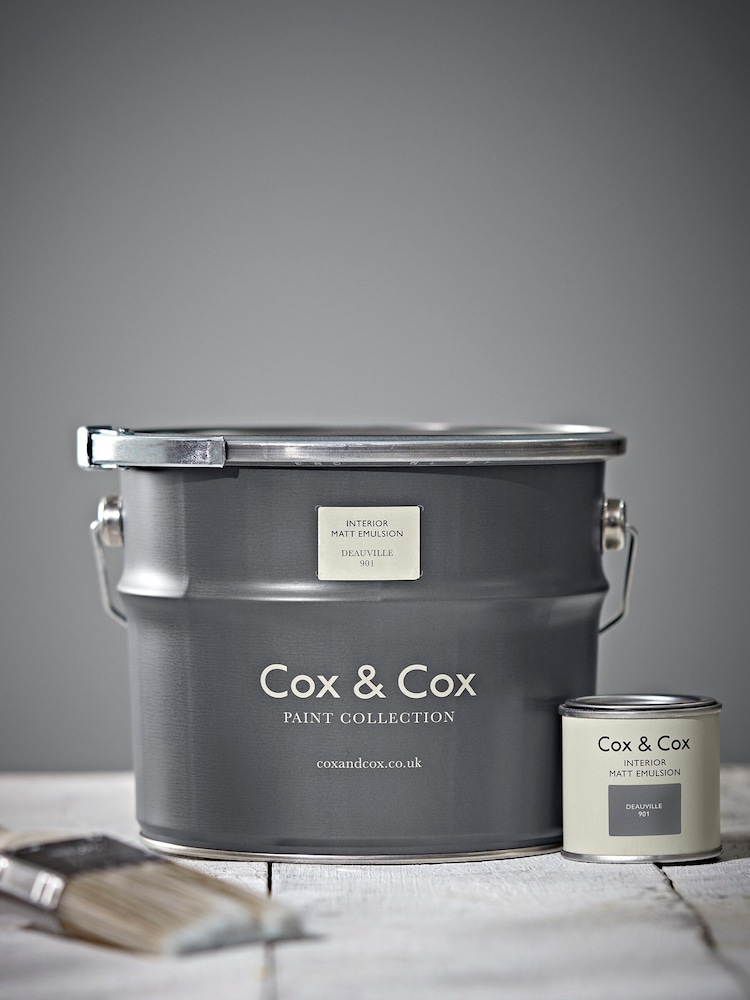 Cox & Cox Grey 2.5L Cobble 504 Matt Emulsion Paint - Image 3 of 3