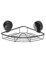 Showerdrape Black Suctionloc Corner Wall Mounted Basket - Image 3 of 4