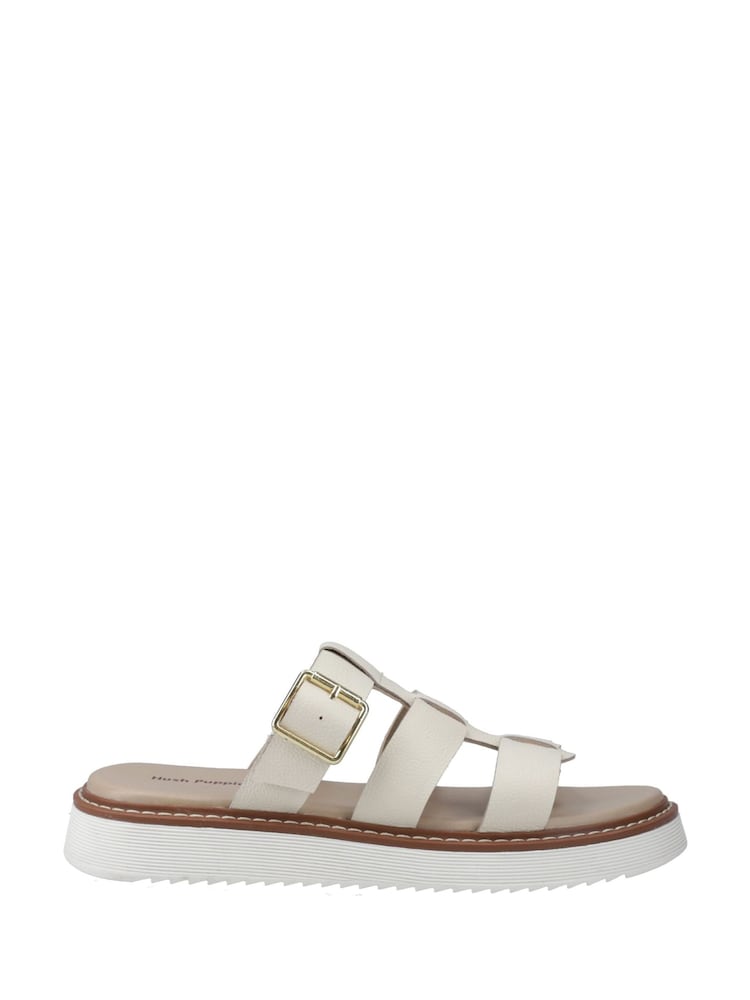 Hush Puppies Cream Celeste Slides Sandals - Image 1 of 4
