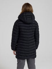 Mountain Warehouse Black Florence Kids Longline Padded Jacket - Image 3 of 4
