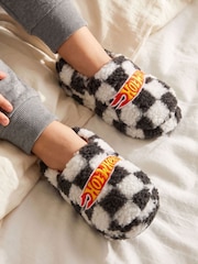 Vanilla Underground Black Hot Wheels Logo Slip On Loafer Slippers - Image 1 of 6