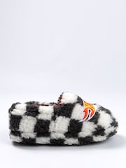 Vanilla Underground Black Hot Wheels Logo Slip On Loafer Slippers - Image 3 of 6
