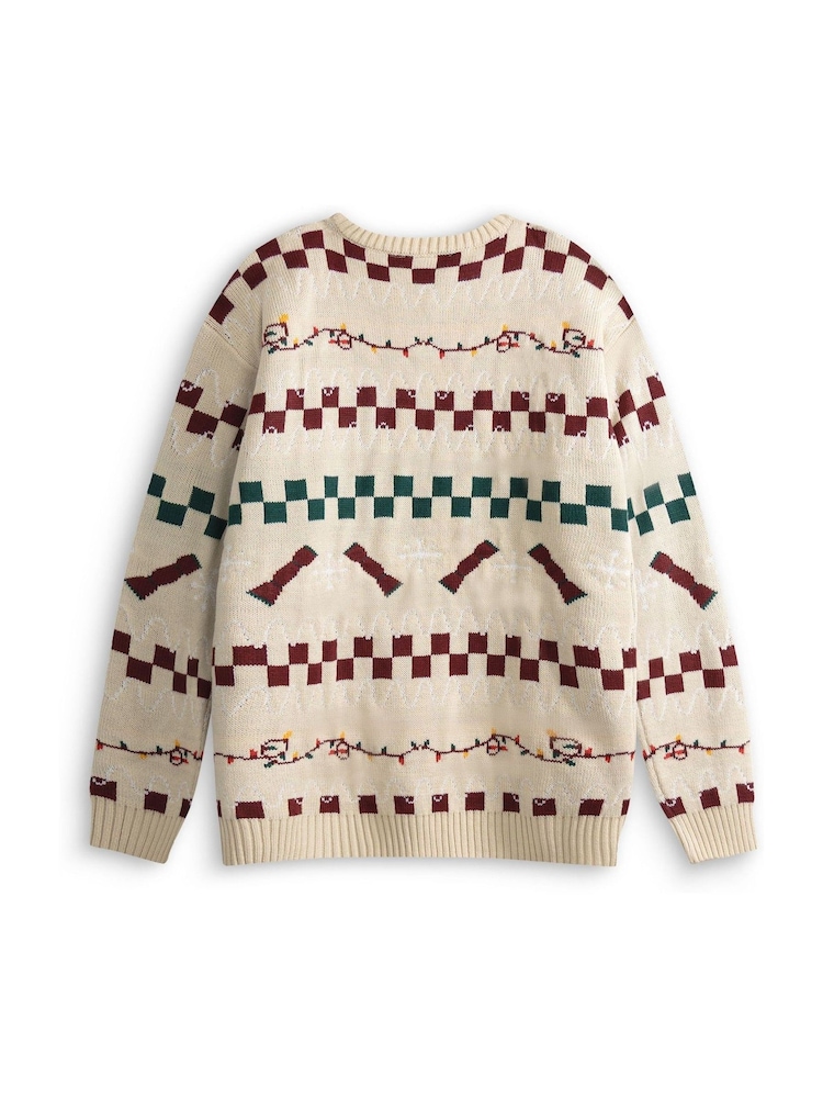 Vanilla Underground Wallace And Gromit Season Greetings Christmas Jumper - 6এর মধ্যে 2 ছবি