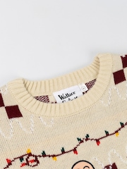 Vanilla Underground Wallace And Gromit Season Greetings Christmas Jumper - 6এর মধ্যে 5 ছবি