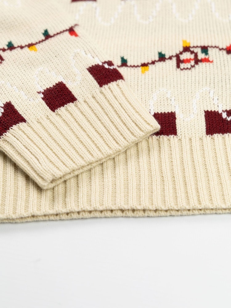 Vanilla Underground Wallace And Gromit Season Greetings Christmas Jumper - 6এর মধ্যে 6 ছবি