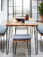 HEAL'S Brown Brunel Dining Table - Image 1 of 3