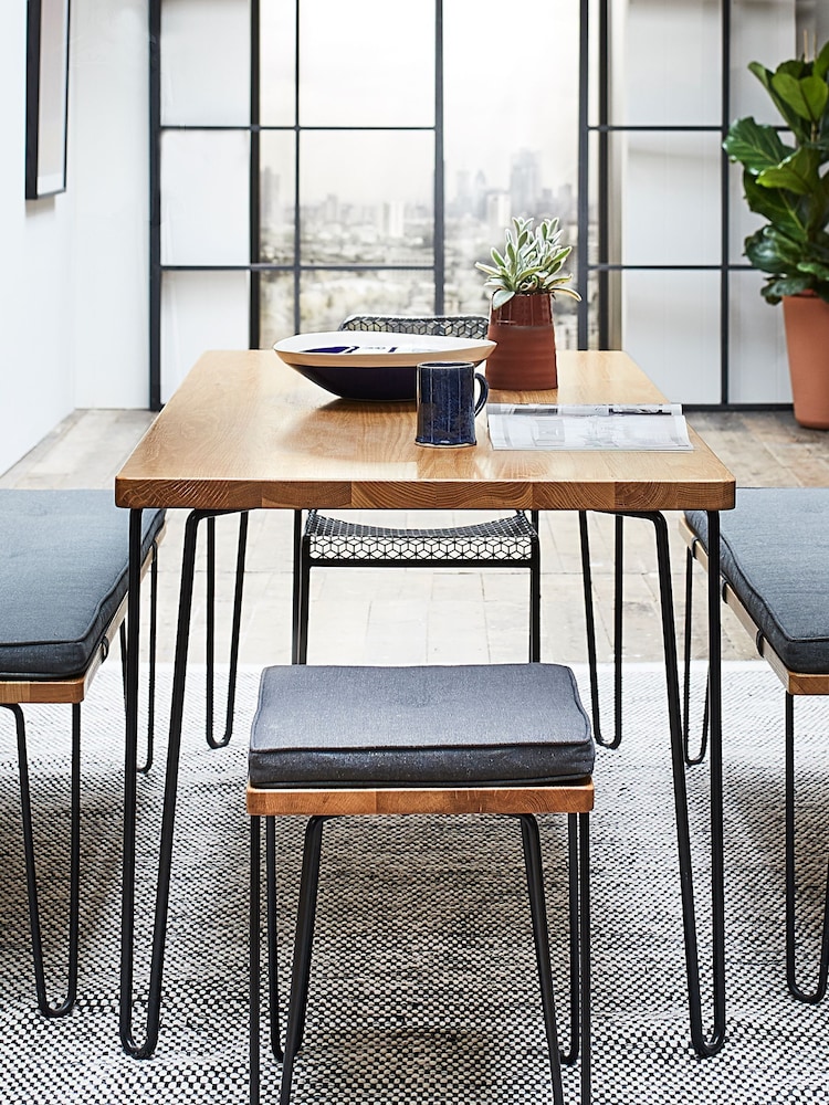 HEAL'S Brown Brunel Dining Table - Image 1 of 3