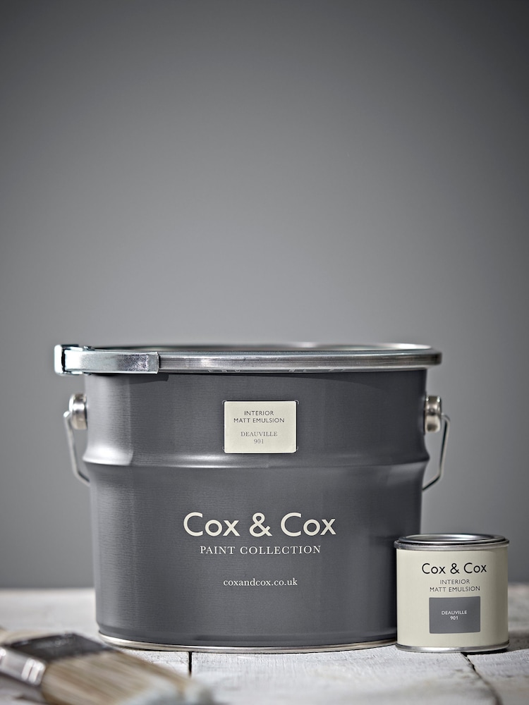 Cox & Cox Grey 2.5L Deauville 901 Matt Emulsion Paint - Image 3 of 3