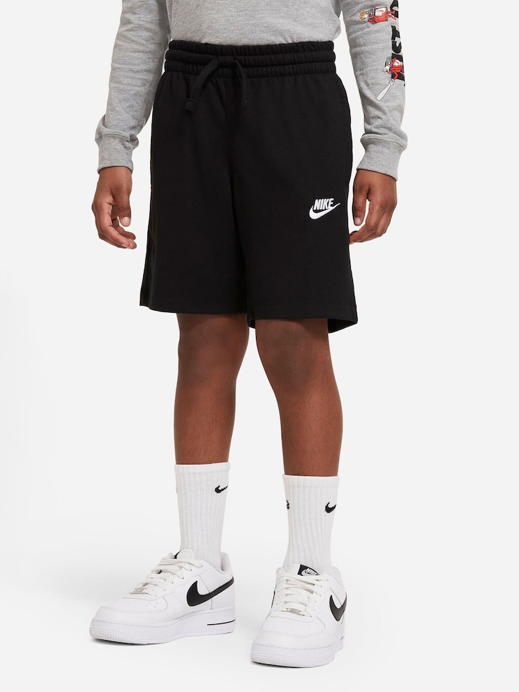Nike Black Club Jersey Shorts - Image 1 of 9
