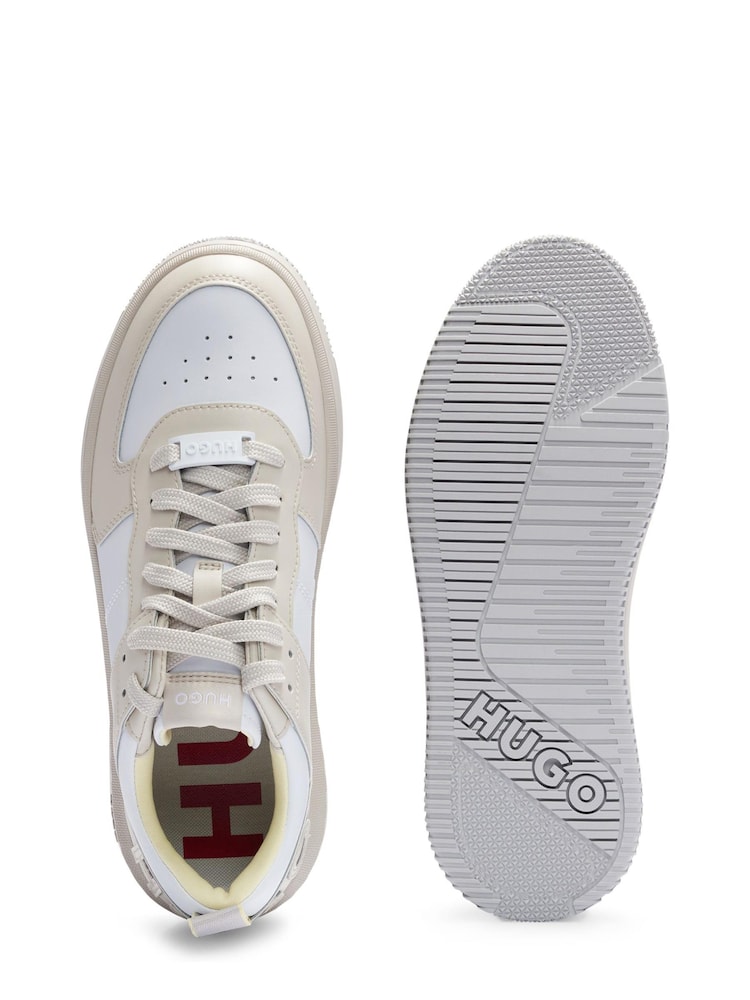 HUGO Natural Kilian Tenn Trainers - Image 4 of 4