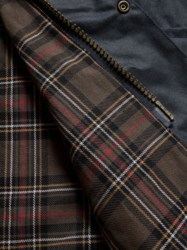 Celtic & Co. Blue Grown On Sleeve Waxed Jacket - Image 10 of 10 Celtic & Co. Blue Grown On Sleeve Waxed Jacket - Image 10 of 10