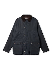 Celtic & Co. Blue Grown On Sleeve Waxed Jacket - Image 6 of 10
