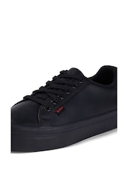 Kickers Black Leather Womens Tovni Stack Leather Trainers - Image 11 of 17